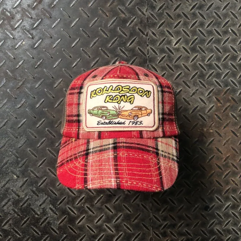 Vintage Kolloson Kona Patch Hat Wool-Leather Material photo 1