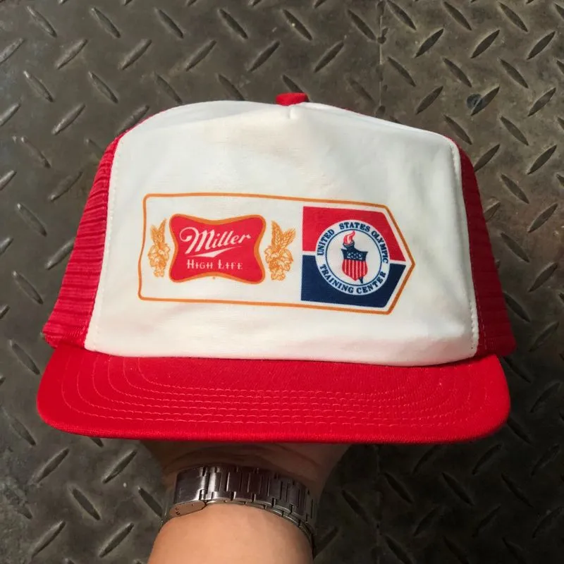 Vintage 90s Miller High Life United Stated Olympic Games Tr  photo 1