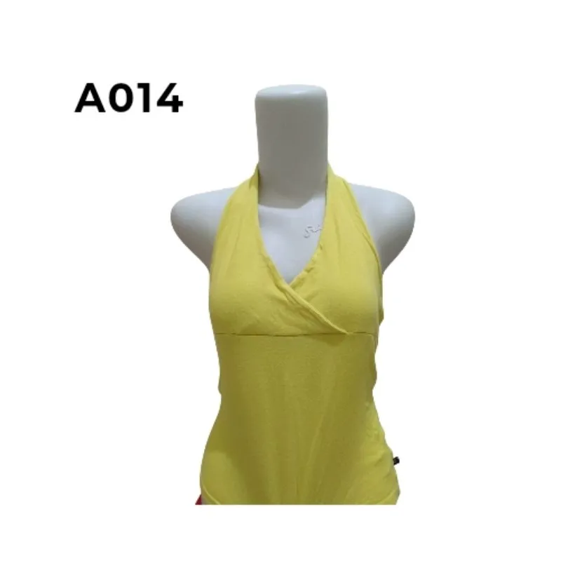 Halter Neck Top Y2k Yellow photo 1
