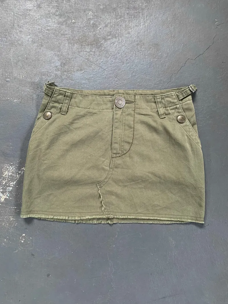 Hysteric Glamour Grunge Avant Garde Mini skirt Wanita green photo 1