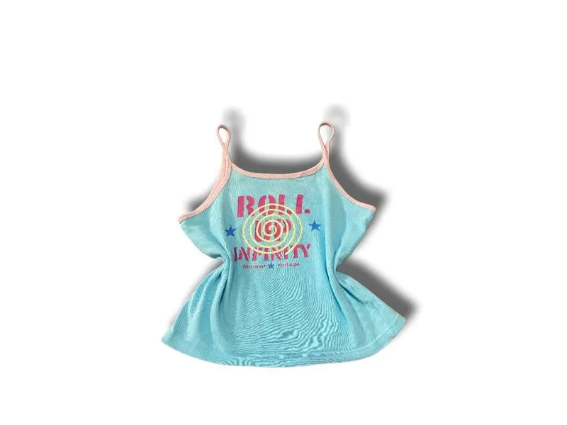 Tanktop babyblue vintage y2k babytee coquette photo 1