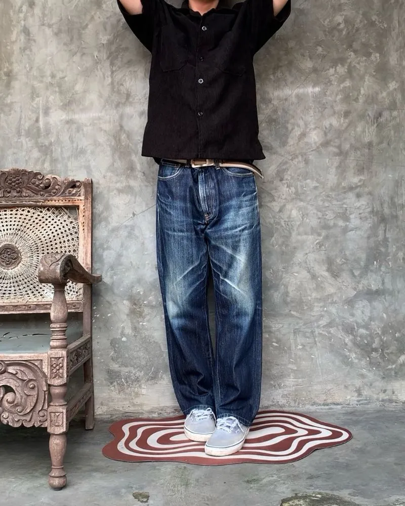 UNIQLO FADING WASHED BLUE JEANS photo 1