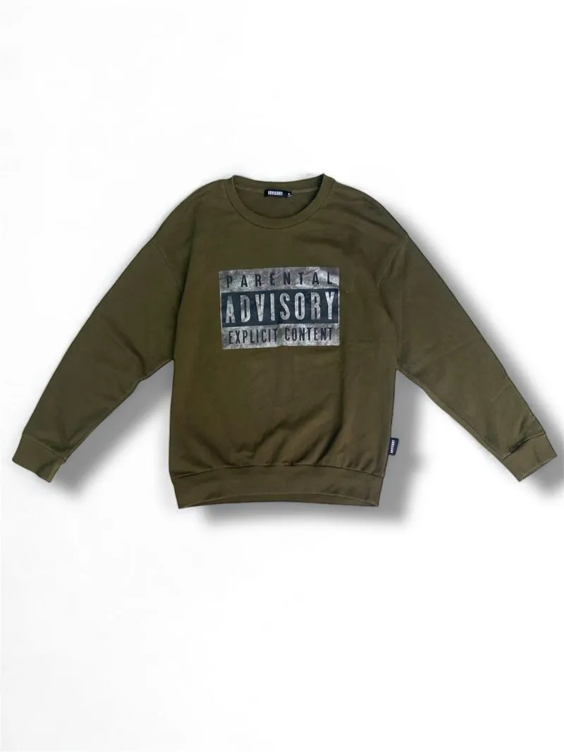 CREWNECK PARIENTAL ADVISORY photo 1