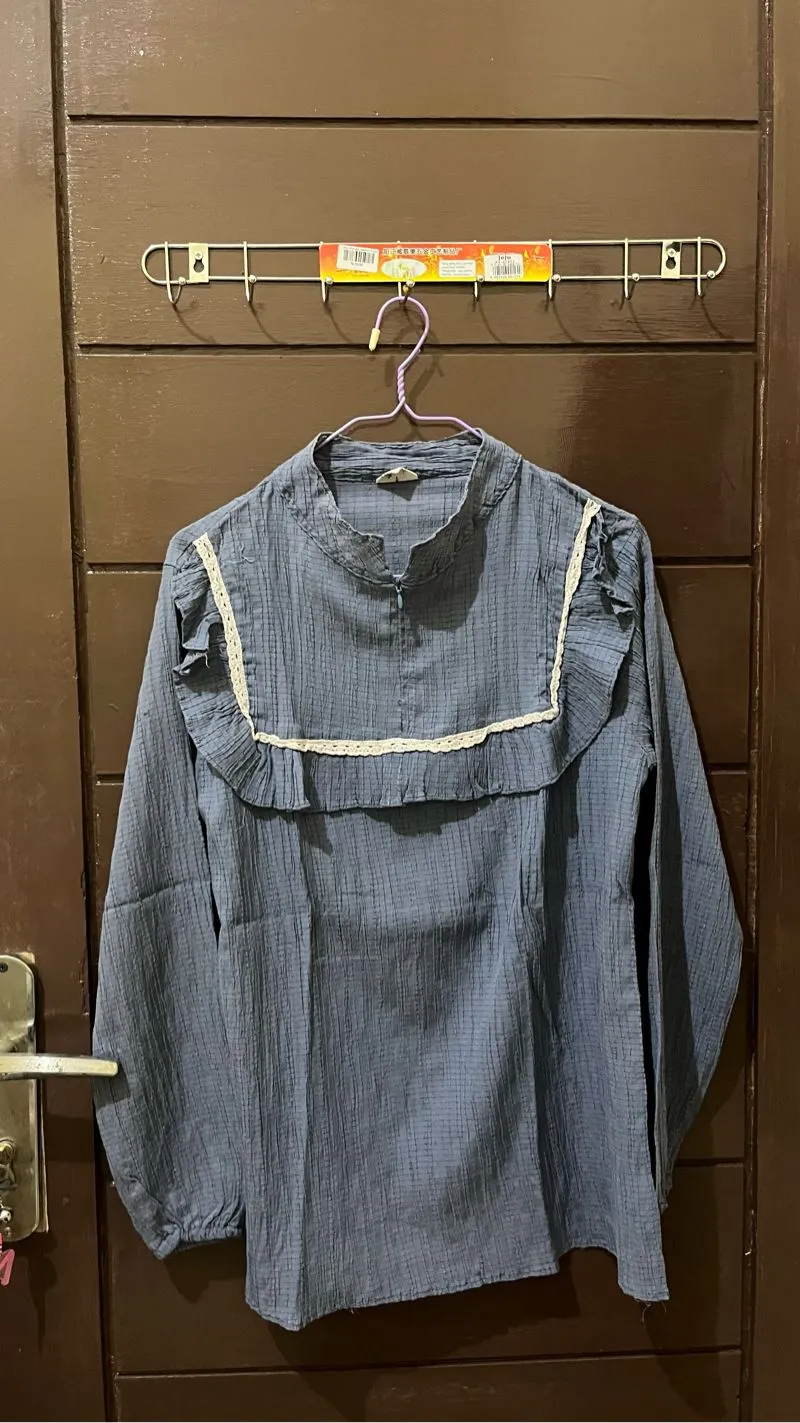 baju blouse denim photo 1