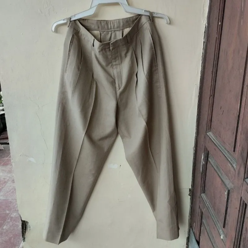 Celana Bahan Jas Kantor Formal Khaki Lokalbrand photo 1