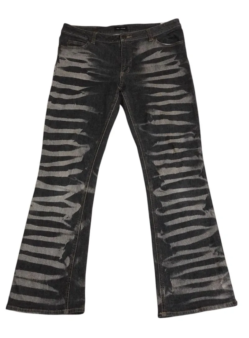 Daily tropics flared zebra claw jeans denim photo 1