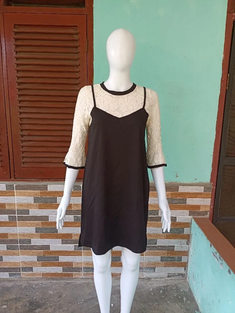 OVERALL DRESS BRUKAT MIX KATUN photo 1