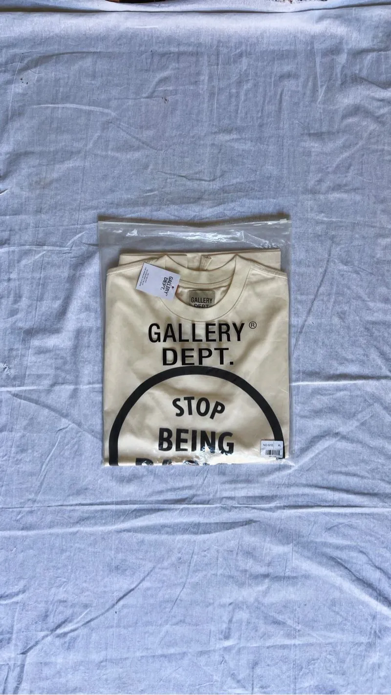 Gallery Dept Stop Being Racist Tee Cream photo 1