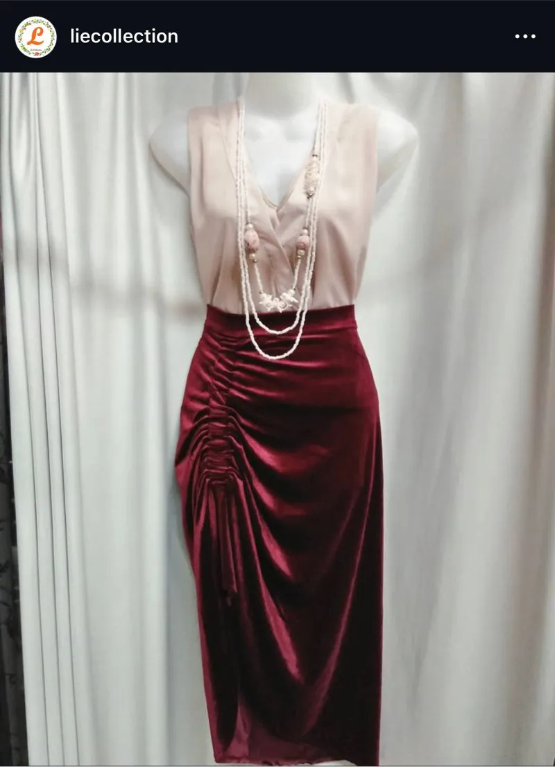 SALE ‼️ [PREMIUM ORIGINAL IMPORT] ROK VELVET ASYMMETRIC photo 1