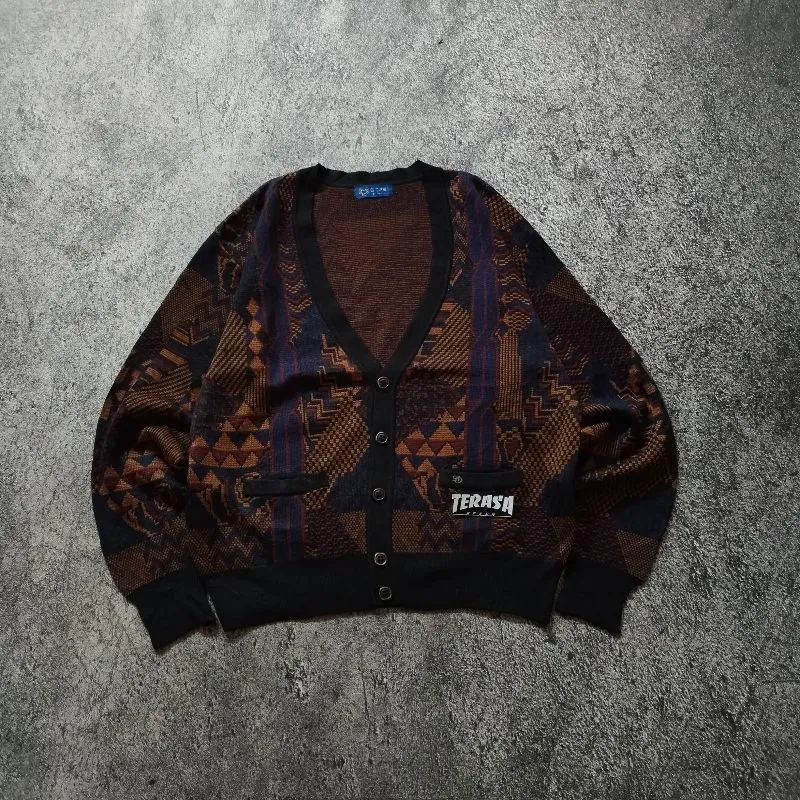 Vintage Cardigan Pria black photo 1