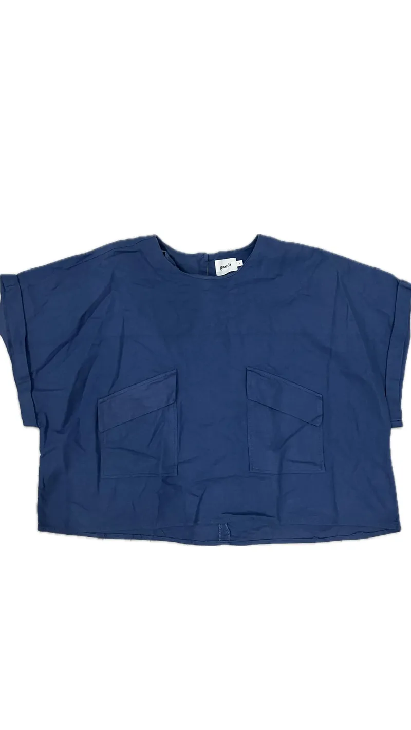 Gaudi Minimalist Casual Blouse Wanita blue photo 1