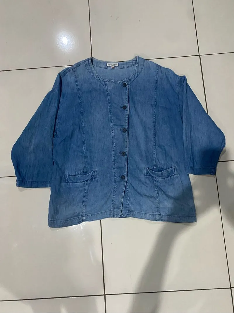 Jaket denim art avant garde photo 1