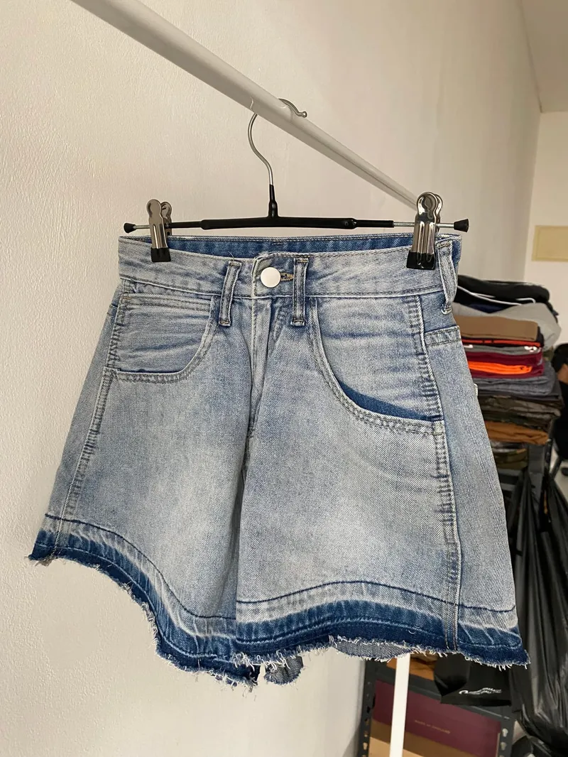 Casual Short Wanita blue photo 1