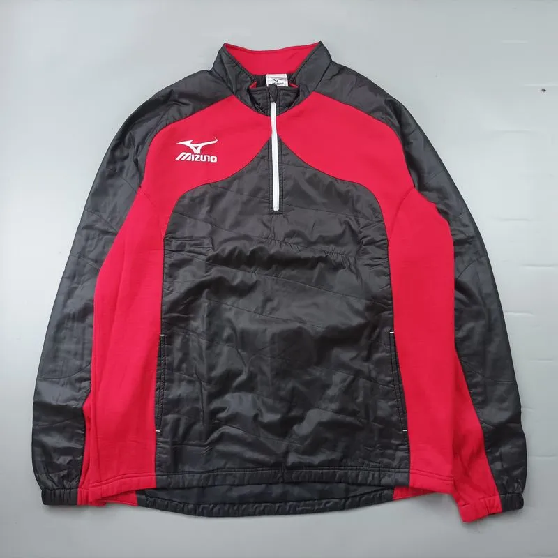 Mizuno Casual Windbreaker Pria black red photo 1