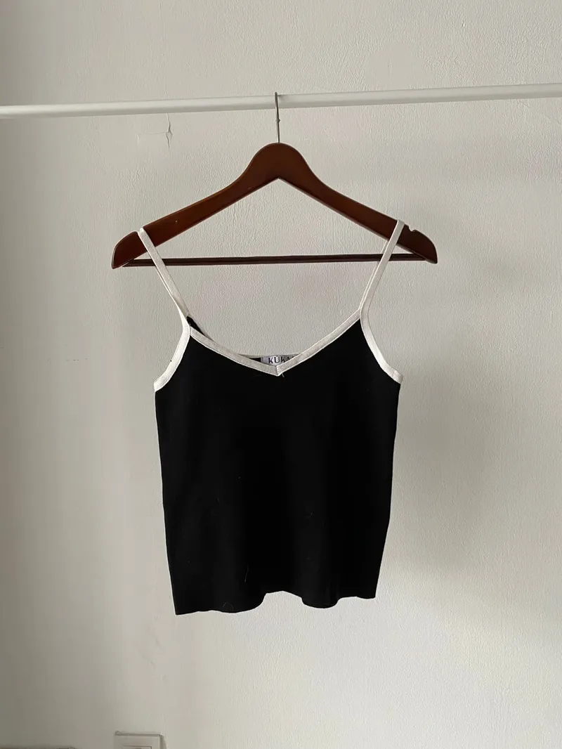 Casual Cami top Wanita black photo 1