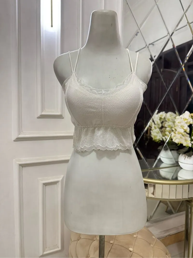 Bralette lace putih photo 1