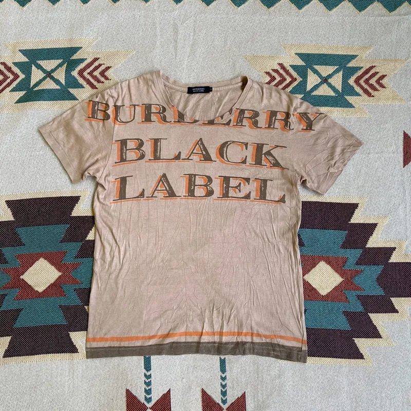 Burberry Luxury Casual T-shirt Pria tan photo 1