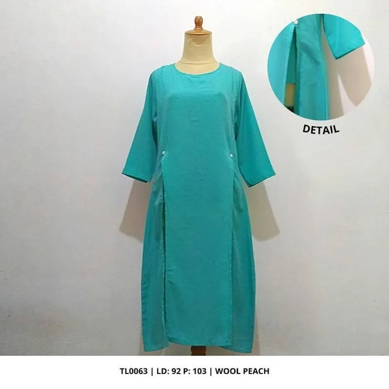 Minimalist Muslim Baju muslim Wanita blue photo 1