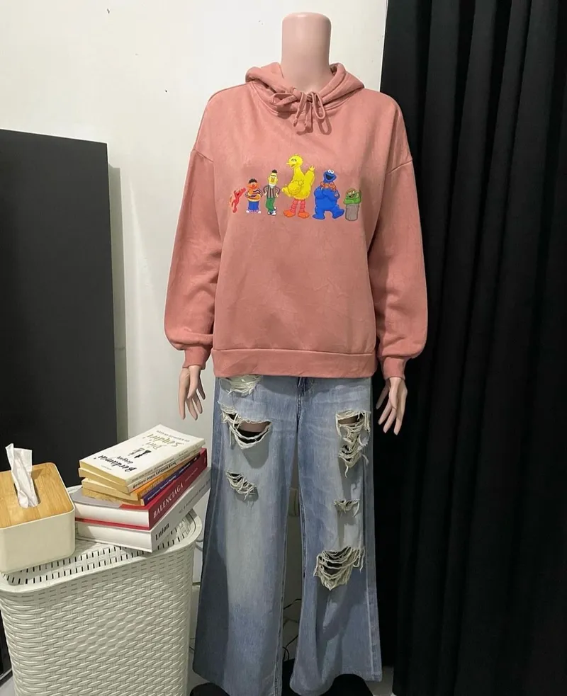 Casual Hoody Wanita orange photo 1
