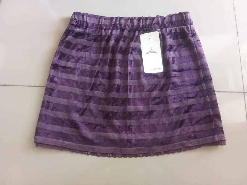 Casual Skirt Wanita purple photo 1