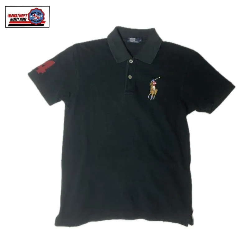 Polo Ralph Lauren Vintage Polo shirt Pria green black photo 1