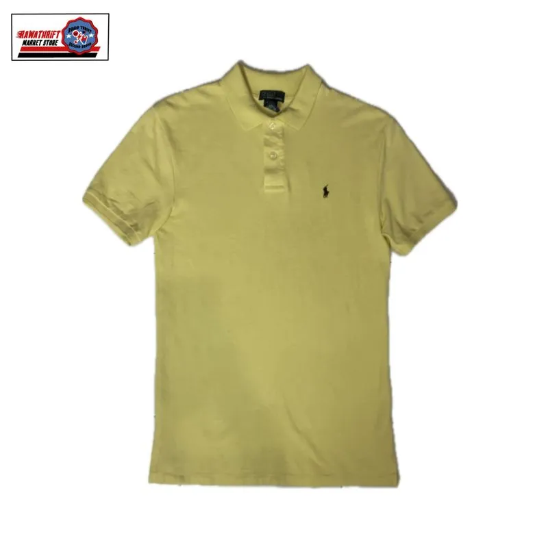 Polo Ralph Lauren Vintage Polo shirt Pria yellow cream photo 1