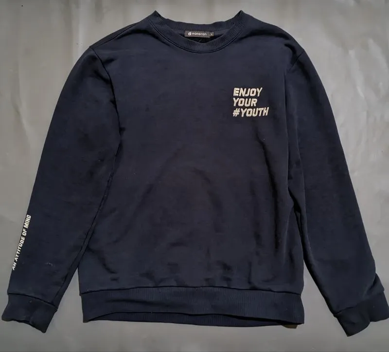Hangten Streetwear Sweatshirt Pria navy black photo 1