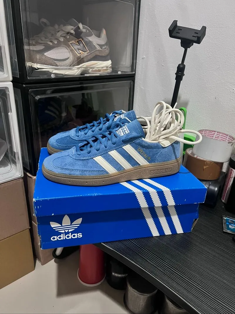 Adidas Handball Spezial Core Blue Cream White Gum photo 1