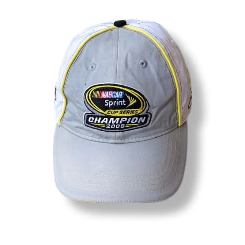 Chase Nascar Streetwear Casual Hat Pria white gray photo 1