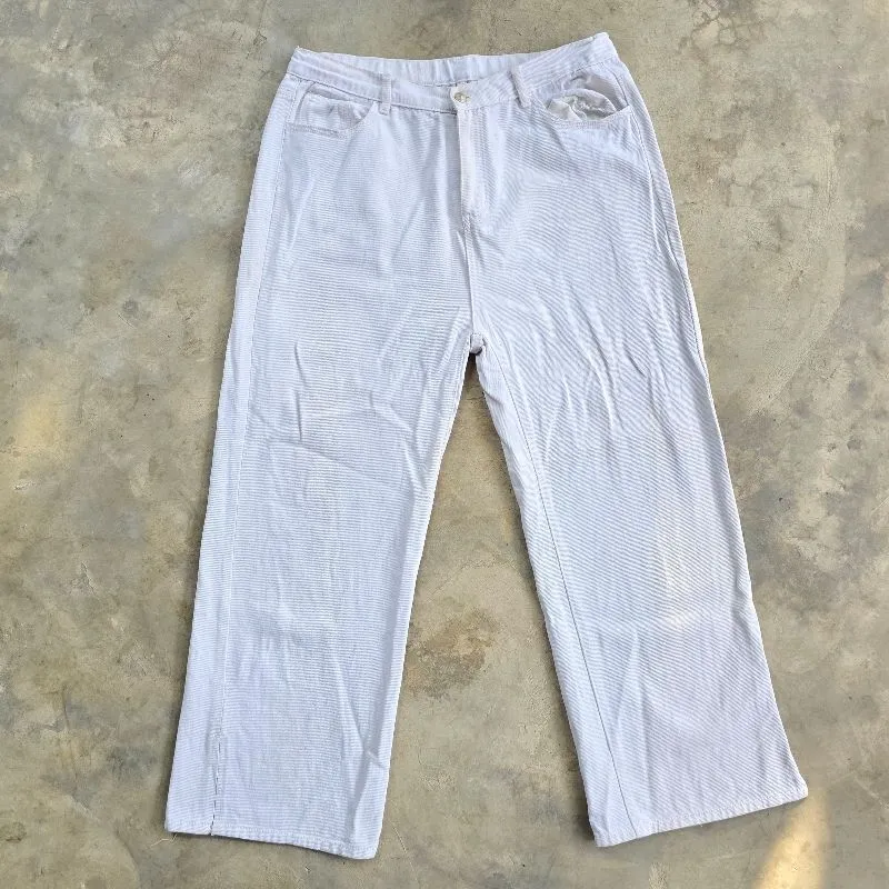 Baggy jeans white casual photo 1