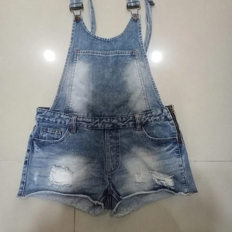 ADA Fashion Minimalist Casual Playsuit Wanita blue photo 1