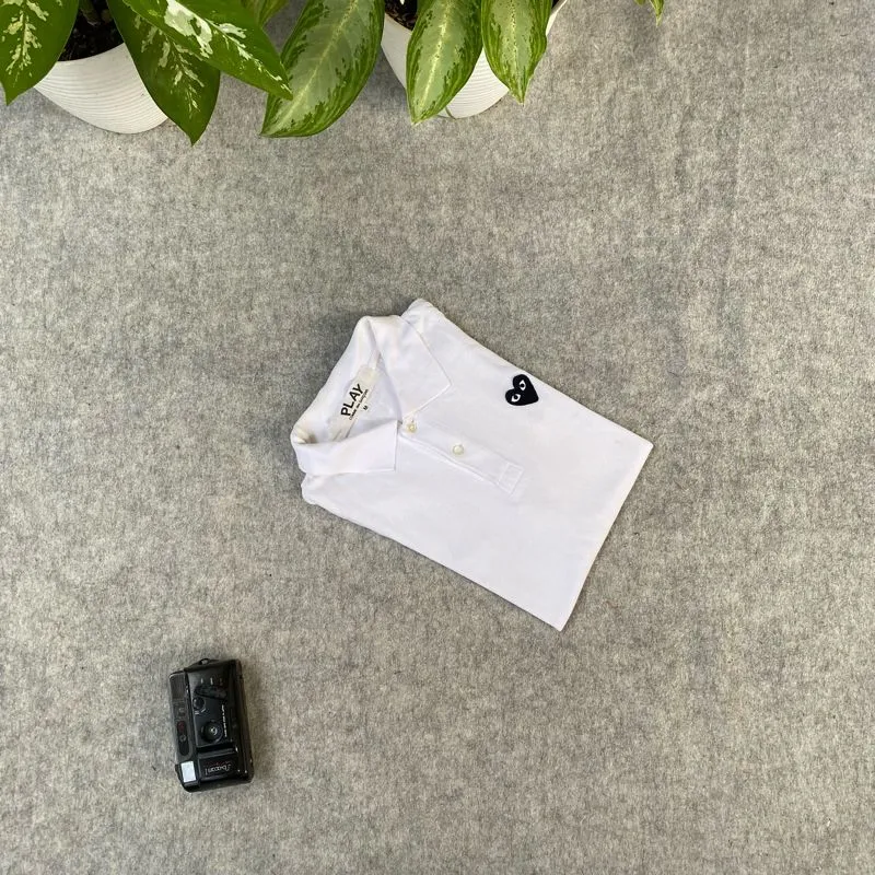 Polo shirt  CdG comme des garcons uper cakep putih photo 1