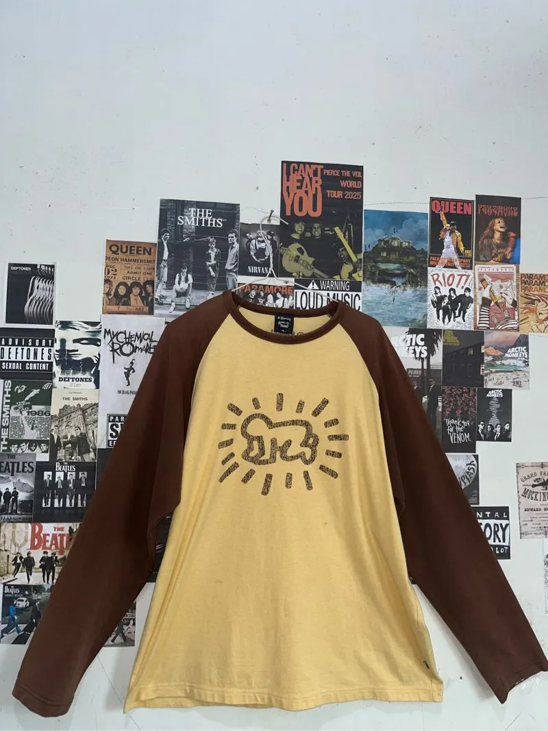 ⚝Ready   Keith haring Brown long-sleeve photo 1