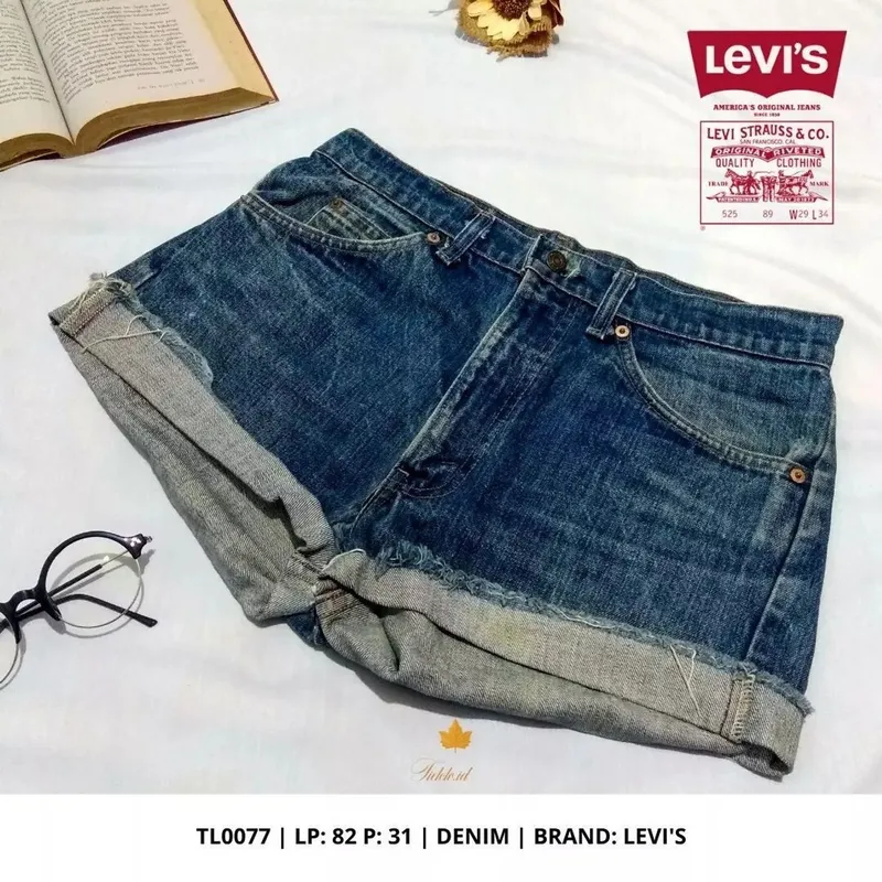 Levi's Streetwear Y2K Short Wanita navy gray photo 1