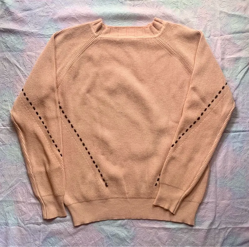 Sweater knit peach cute💕 photo 1