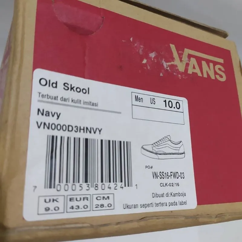Sepatu Vans Old skool Original Navy Blue