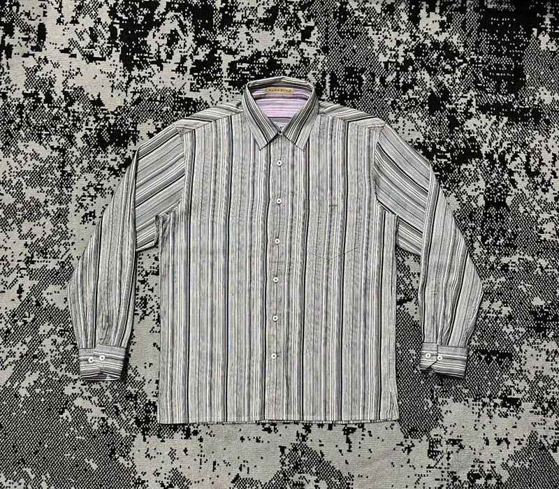 KEMEJA STRIPPED ABU NO BRAND photo 1