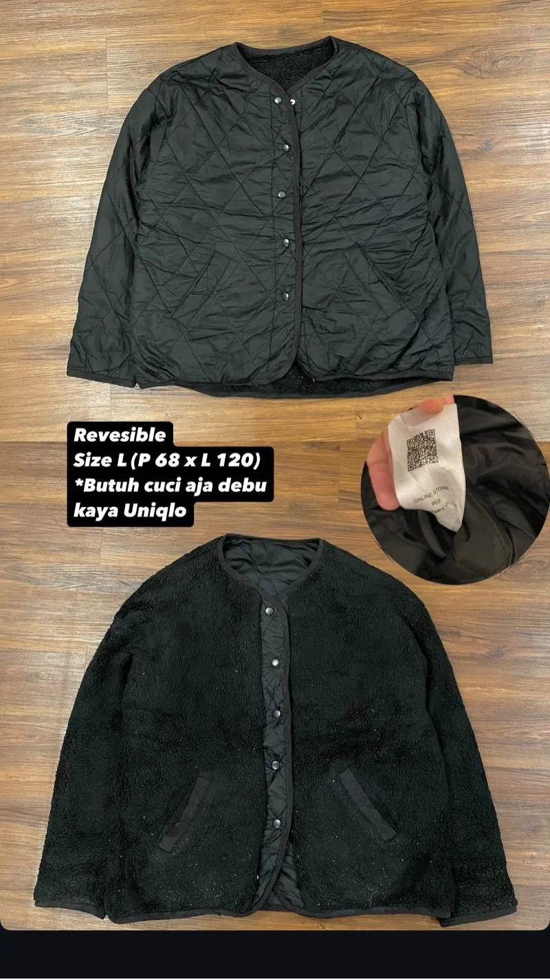 Casual Puffer jacket Pria black photo 1