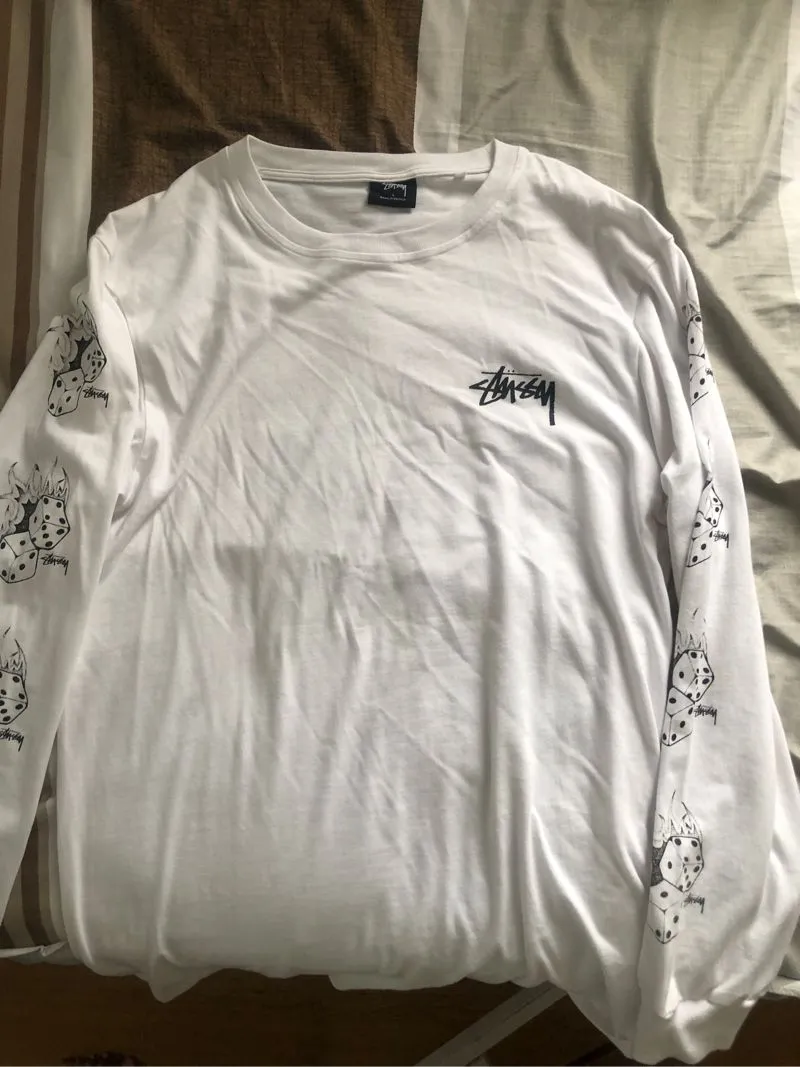 Stussy fire dice longsleeve photo 1