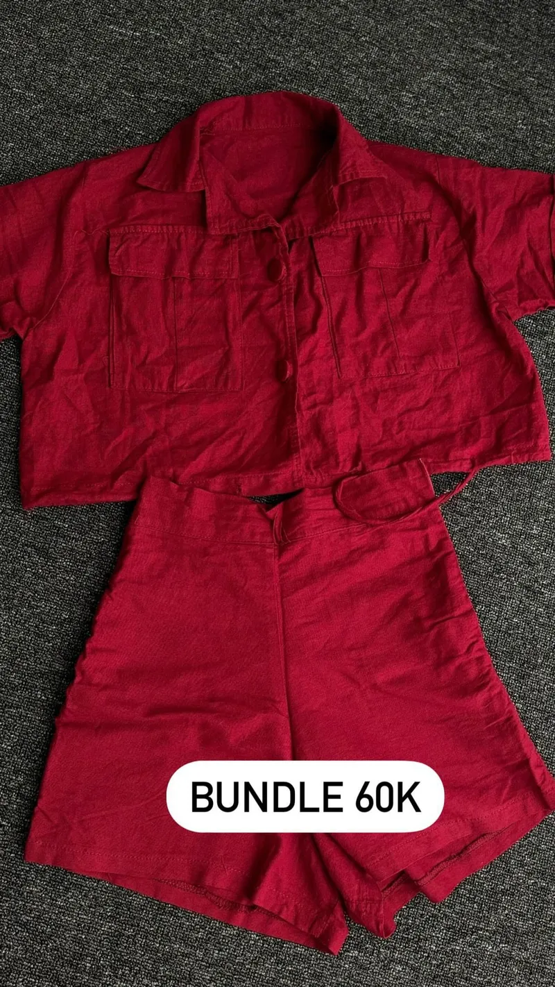 Casual Mini skirt Wanita red photo 1