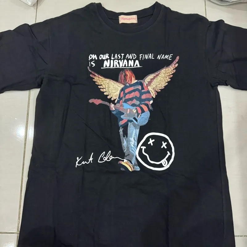 nirvana oversized graphic t-shirt photo 1