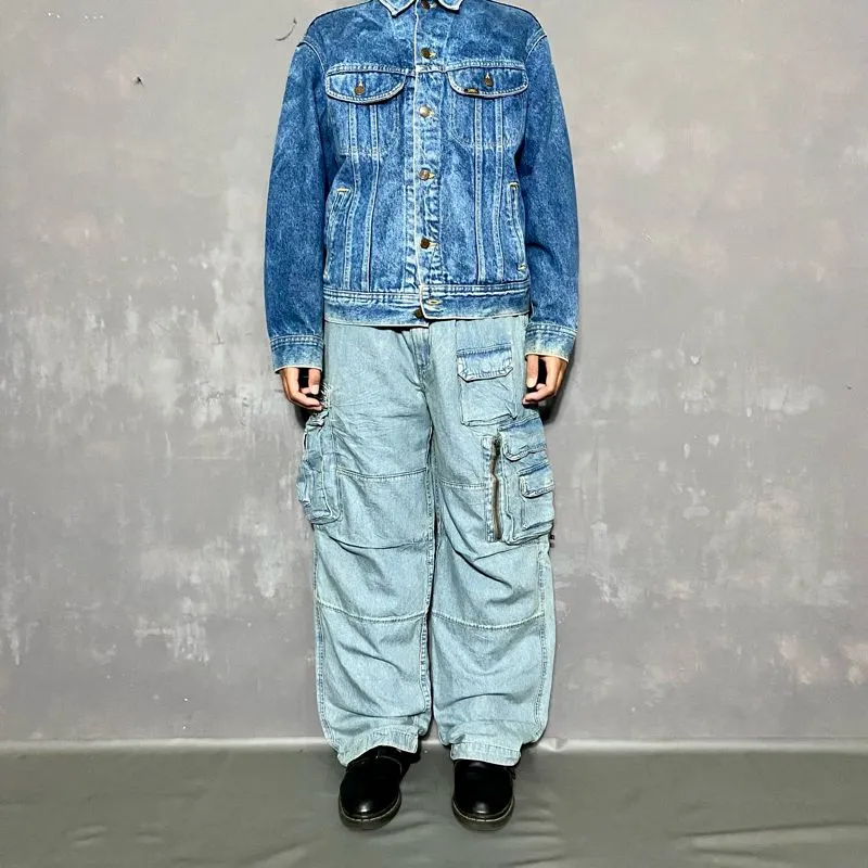 TINT cargo blue jeans photo 1