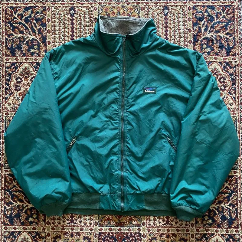 Vintage LL Bean Warm Up Jacket Green photo 1