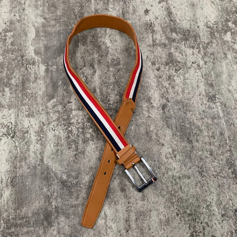 Canvas x leather belt 3 warna photo 1