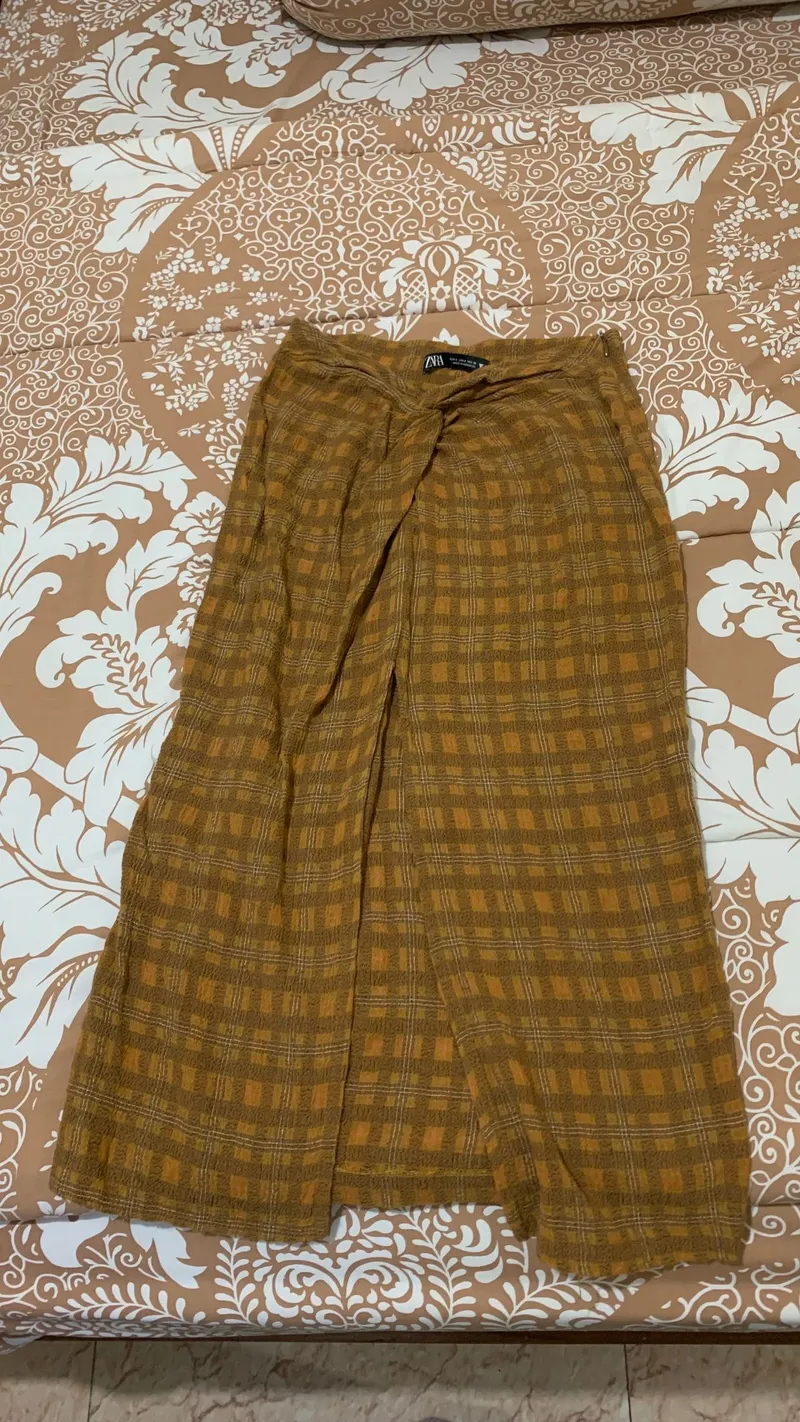 ZARA Luxury Going out dress Wanita brown photo 1