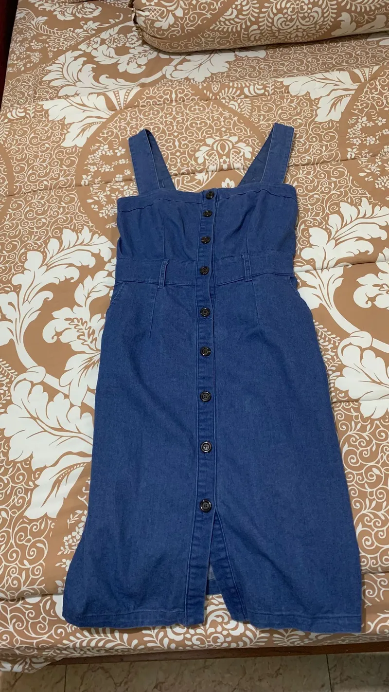 Luxury Midi dress Wanita navy photo 1