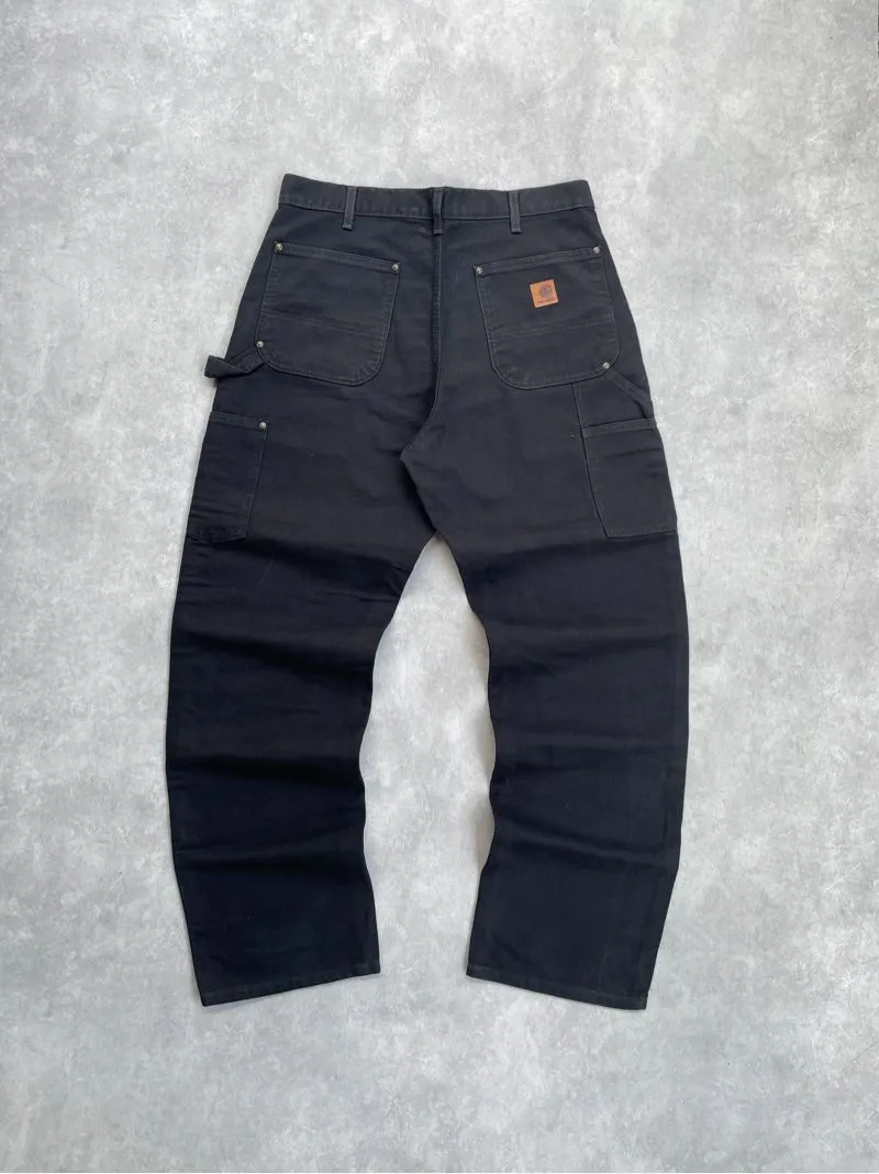 Carhartt Double Knee Pants Black B136-BLK Lose Original Fit