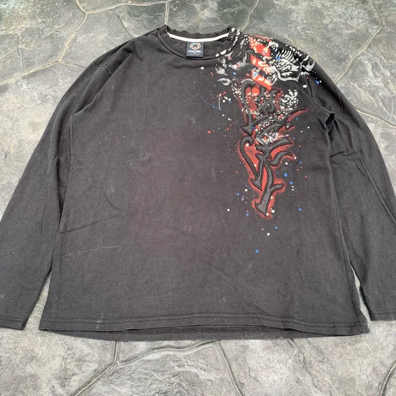 Made in USA Streetwear Skater T-shirt Pria black photo 1