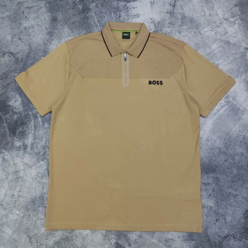 Kaos T-shirt Polo Hugo Boss brown