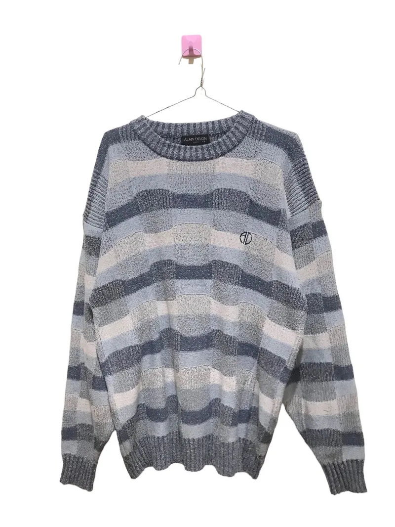Streetwear Sportswear Sweater Wanita gray blue photo 1